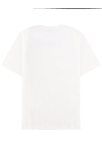 Balmain men’s white cotton t-shirt with relaxed fit and short sleeves for casual wear