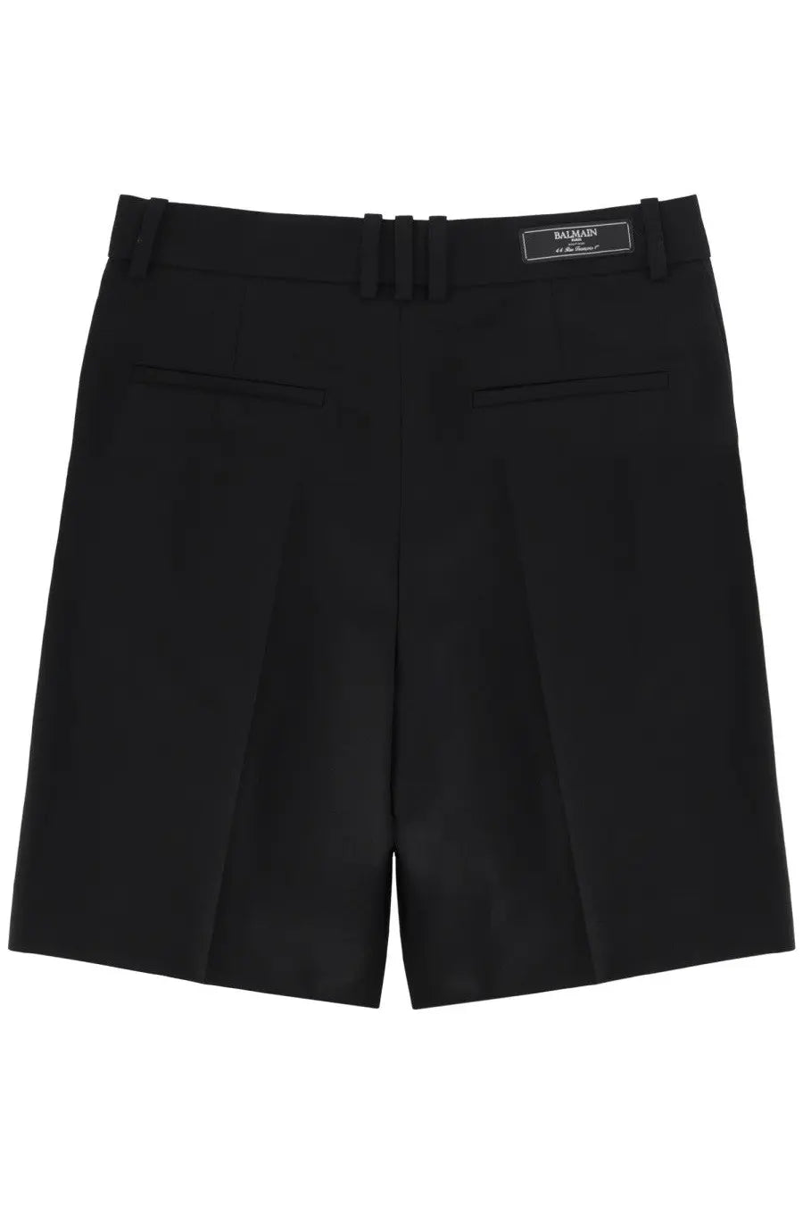 Balmain Men's Wool Tailored Shorts Black