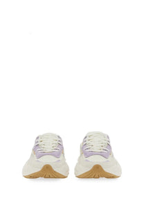 Balmain women’s sneaker dr4g0n white cream-colored with lavender accents and chunky sole in a modern design