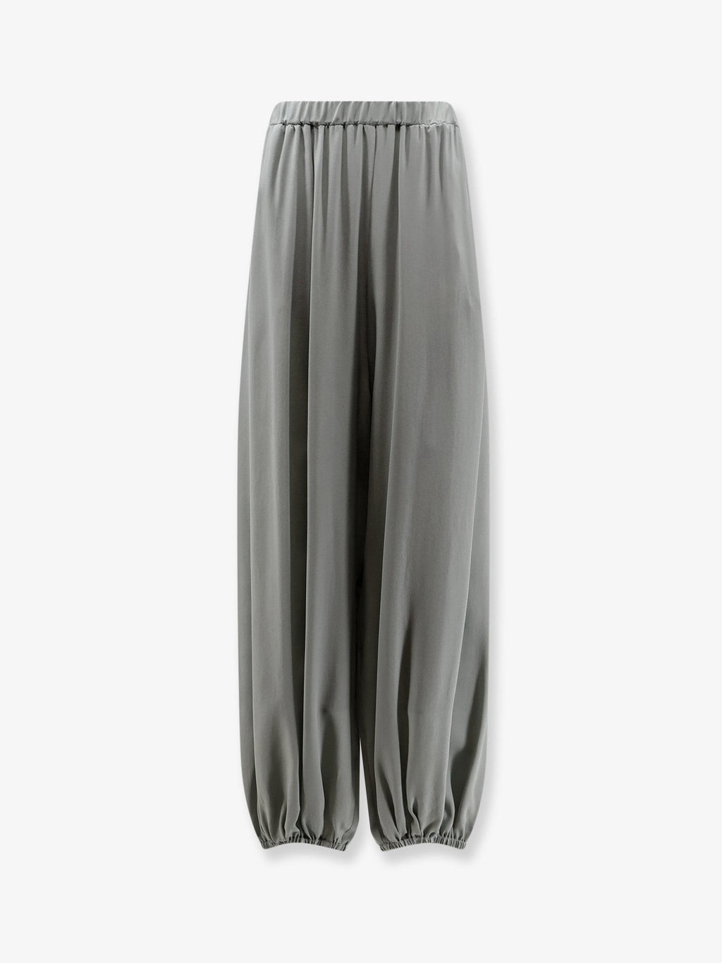 Alysi Women's Baloon Silk Trousers Grey