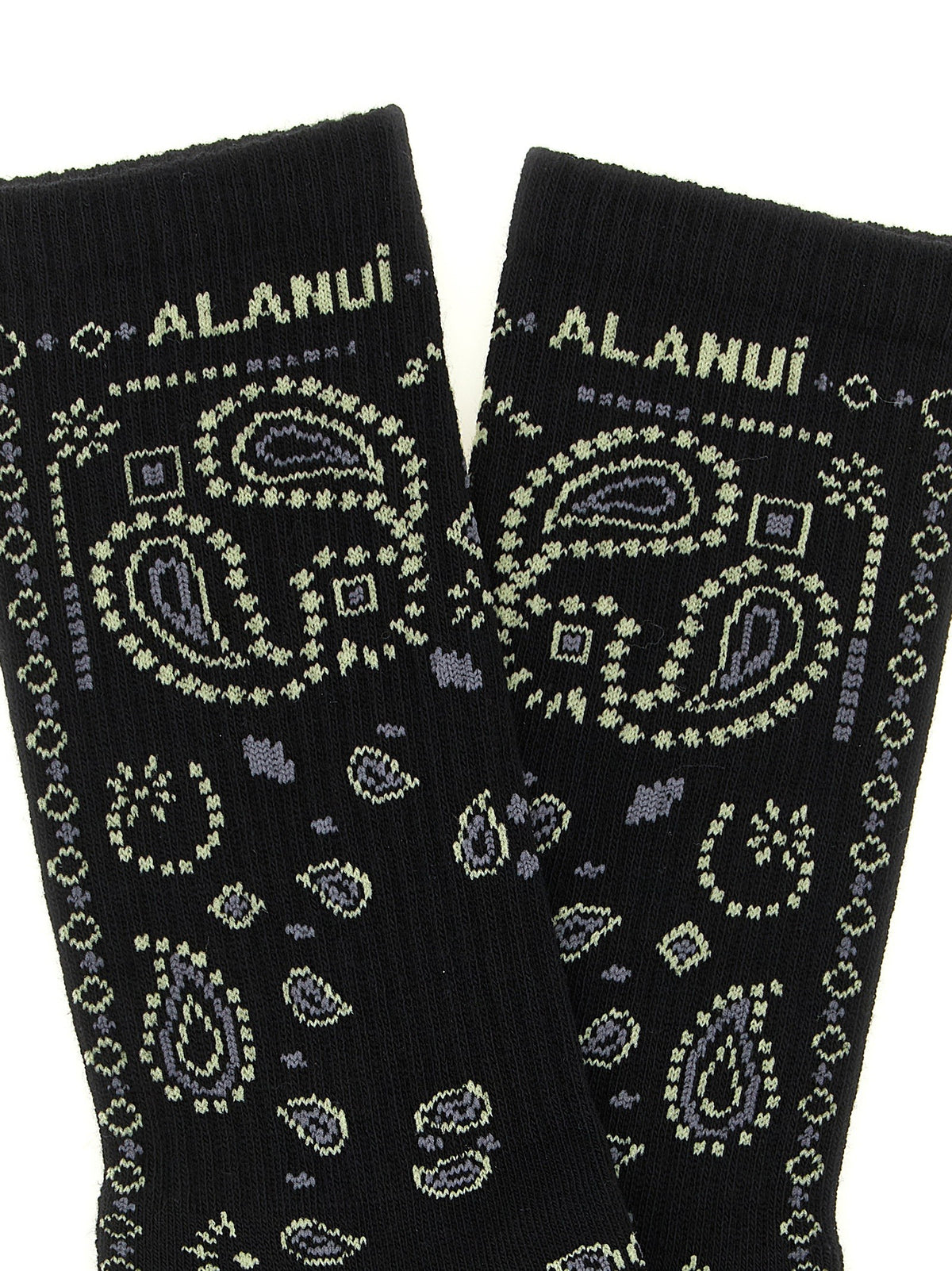 Alanui Bandana Socks Black