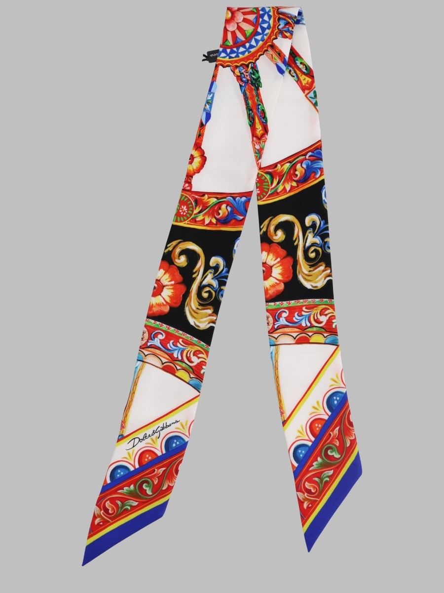 Dolce &amp; Gabbana Women's Bandeau 6X100 in Twill DI Seta Multicolor