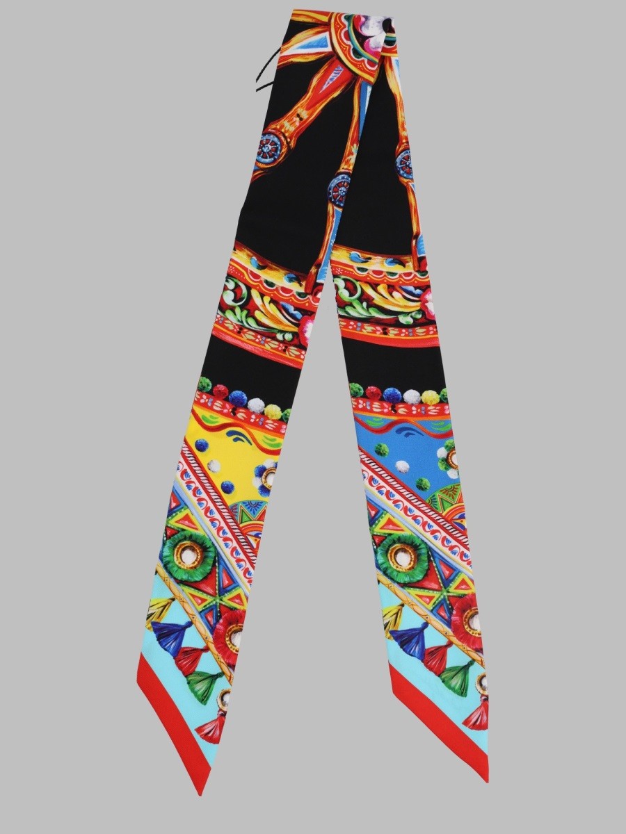 Dolce &amp; Gabbana Women's Bandeau 6X100 in Twill DI Seta Multicolor