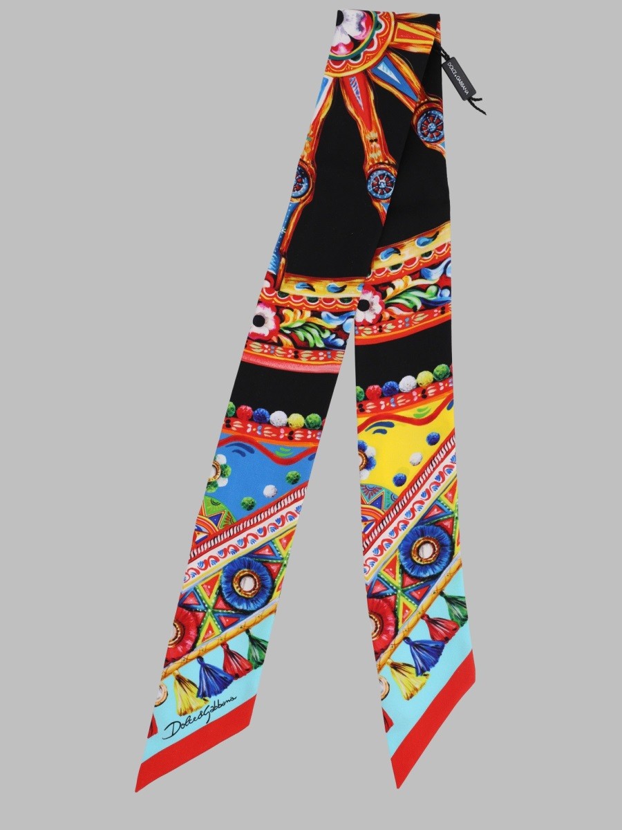 Dolce &amp; Gabbana Women's Bandeau 6X100 in Twill DI Seta Multicolor