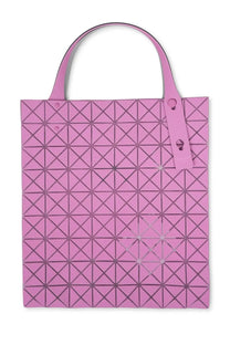 Bao bao issey miyake women’s prism plus bag in pink geometric patterned tote with structured triangular design and handles