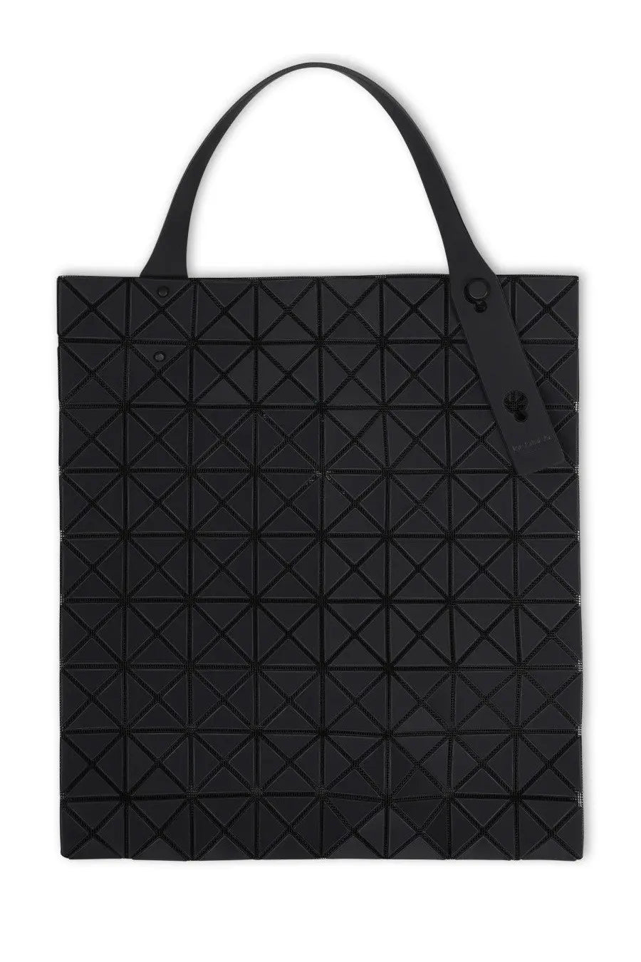 Bao Bao Issey Miyake women’s prism plus tote bag in black with geometric faceted design and sleek handles
