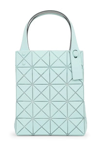 Bao Bao Issey Miyake women’s prism plus tote bag in mint green with geometric faceted design and silver hardware