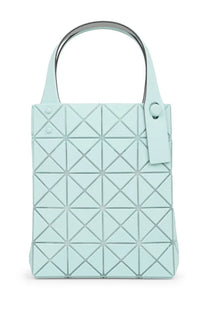 Mint green geometric-patterned leather Bao Bao Issey Miyake prism plus tote bag with silver-toned hardware