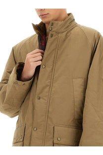 Baracuta men’s jacket bedale beige tan waxed cotton field jacket with button closures and quilted pockets