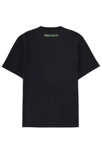 Barbour men’s cotton t-shirt in black featuring a minimalist design and subtle paul smith brand tag at the neckline