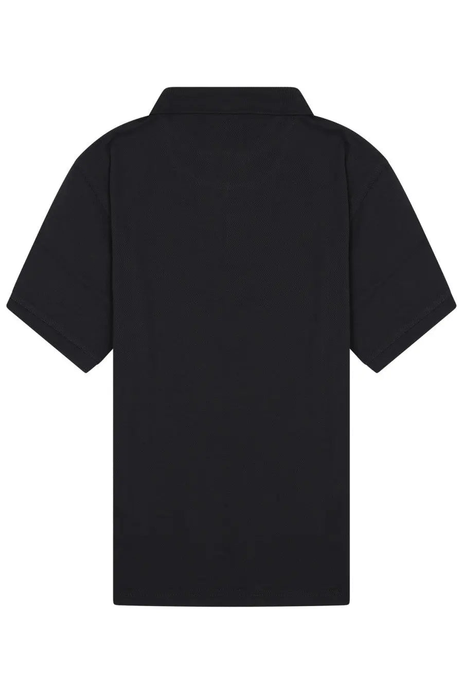Barbour men’s black polo shirt with short sleeves classic collar and subtle textured fabric for casual wear
