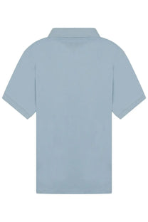 Barbour men’s polo blue light blue short-sleeved shirt with classic collar and neatly stitched seams
