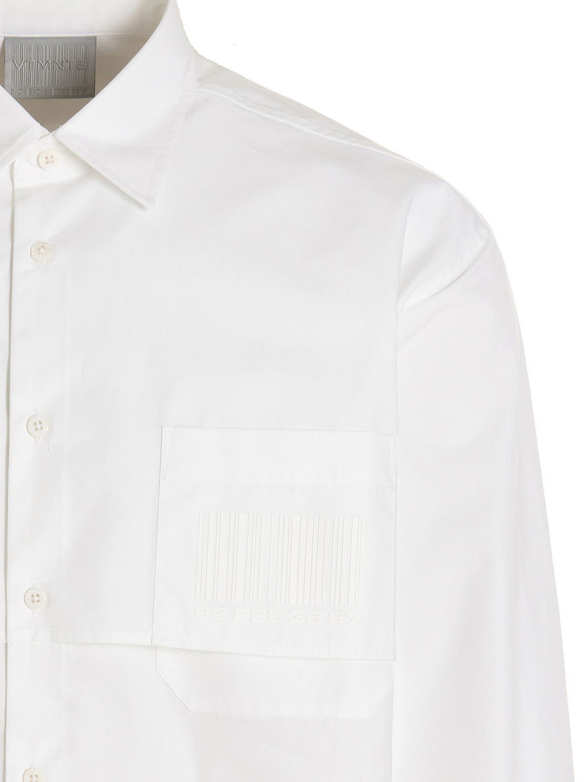VTMNTS Barcode Shirt White