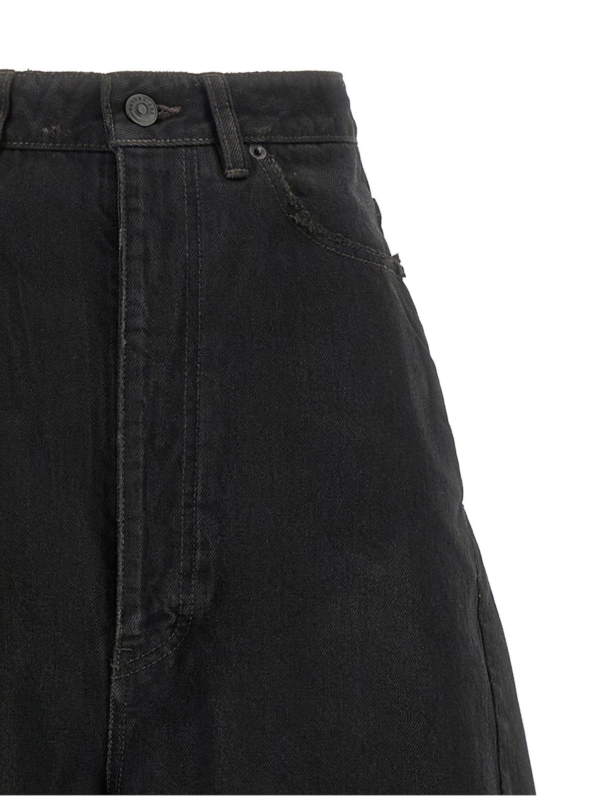 Balenciaga Barrel Leg Jeans Black