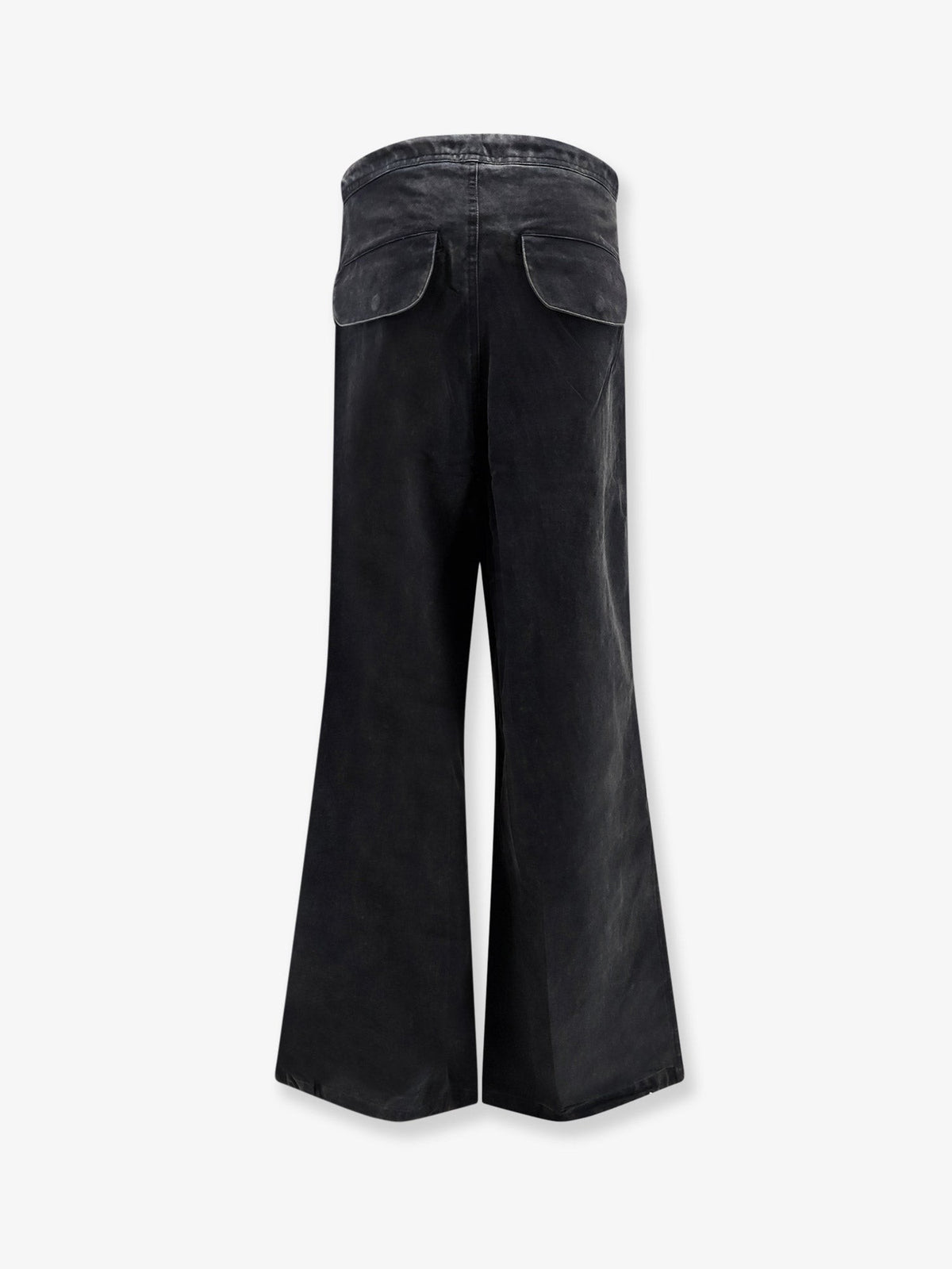 Entire Studios Unisex Barren Cargo Cotton Trousers Black