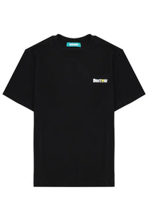 Barrow unisex black short-sleeved t-shirt with small white and green borrow logo on the chest