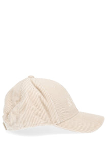 Mc2 Saint Barth Men's Baseball Cap Corduroy Beige