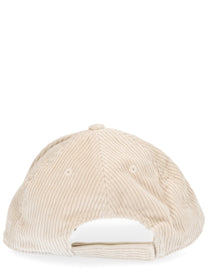 Mc2 Saint Barth Men's Baseball Cap Corduroy Beige