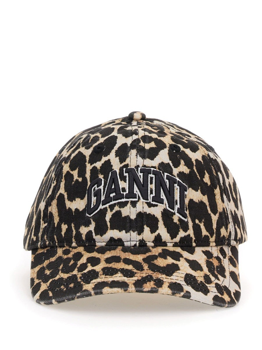 Ganni Women's Cappello DA Baseball Con Pattern