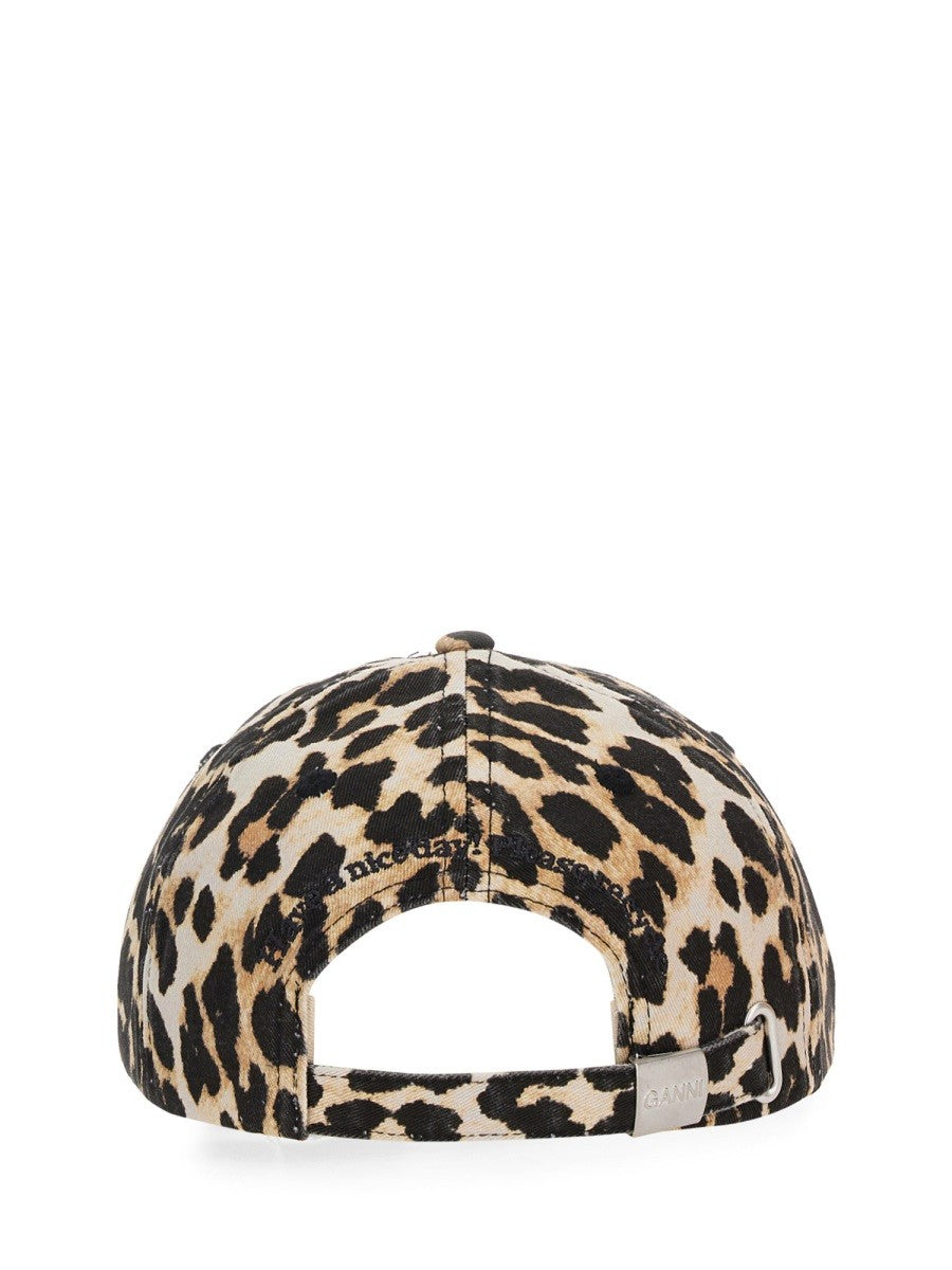 Ganni Women's Cappello DA Baseball Con Pattern