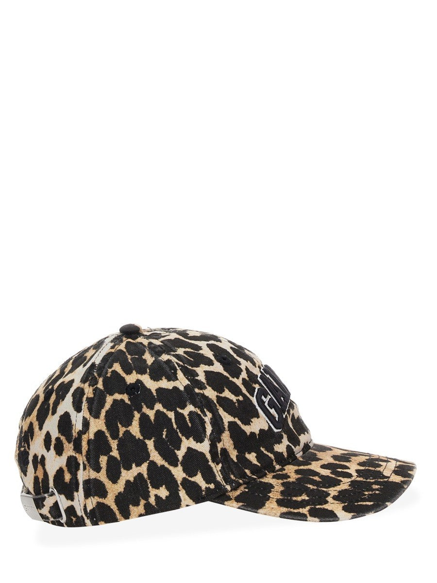 Ganni Women's Cappello DA Baseball Con Pattern