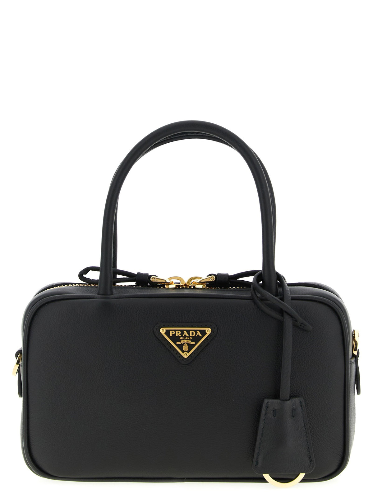 PRADA Bauletto Handbag Black