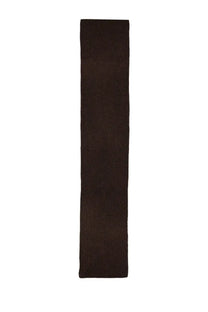 Baum und pferdgarten unisex scarf leora brown long dark brown knitted scarf with ribbed texture