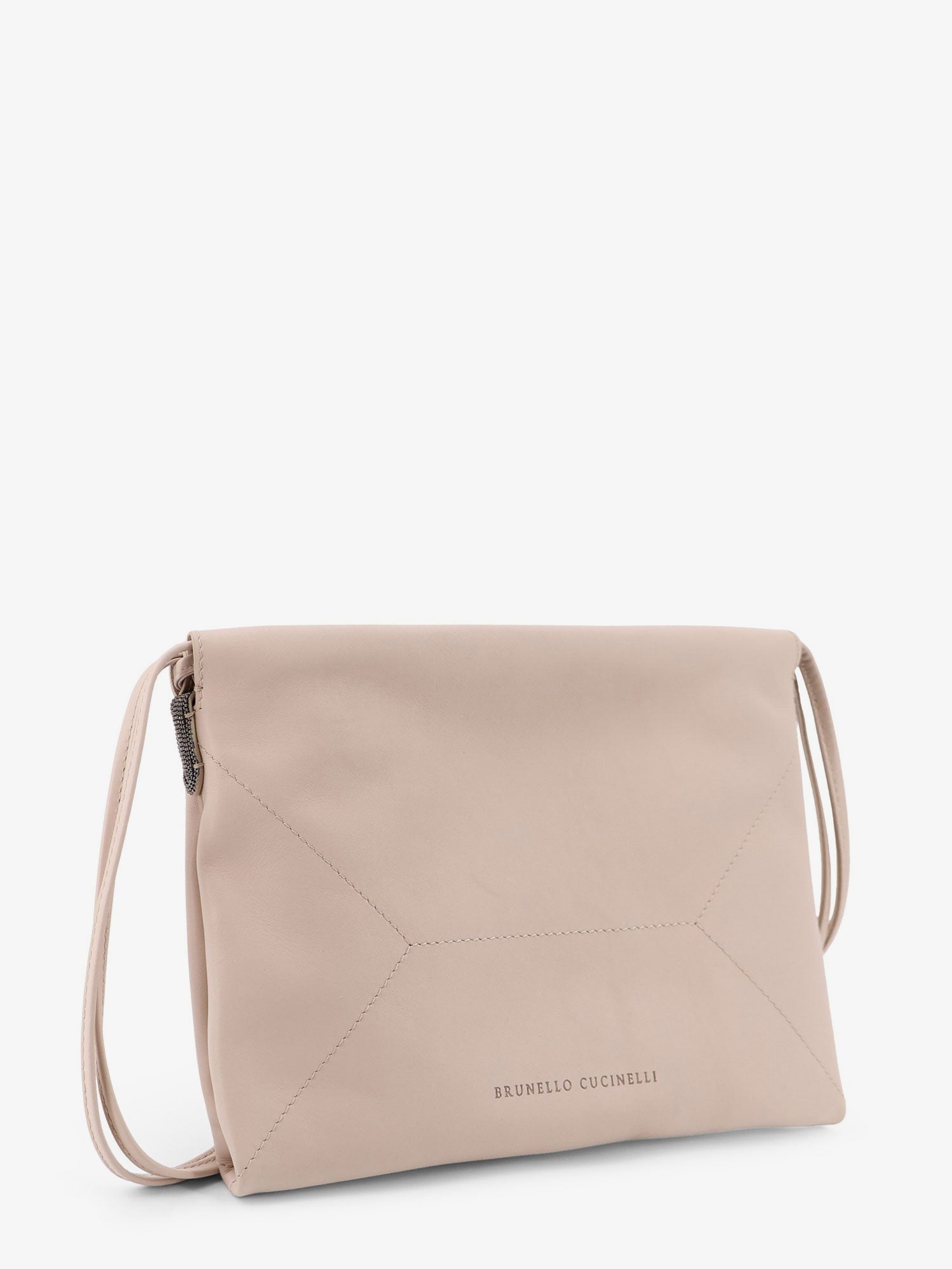 Brunello Cucinelli Women's BC Duo Leather Shoulder Bag White