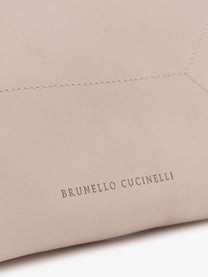 Brunello Cucinelli Women's BC Duo Leather Shoulder Bag White