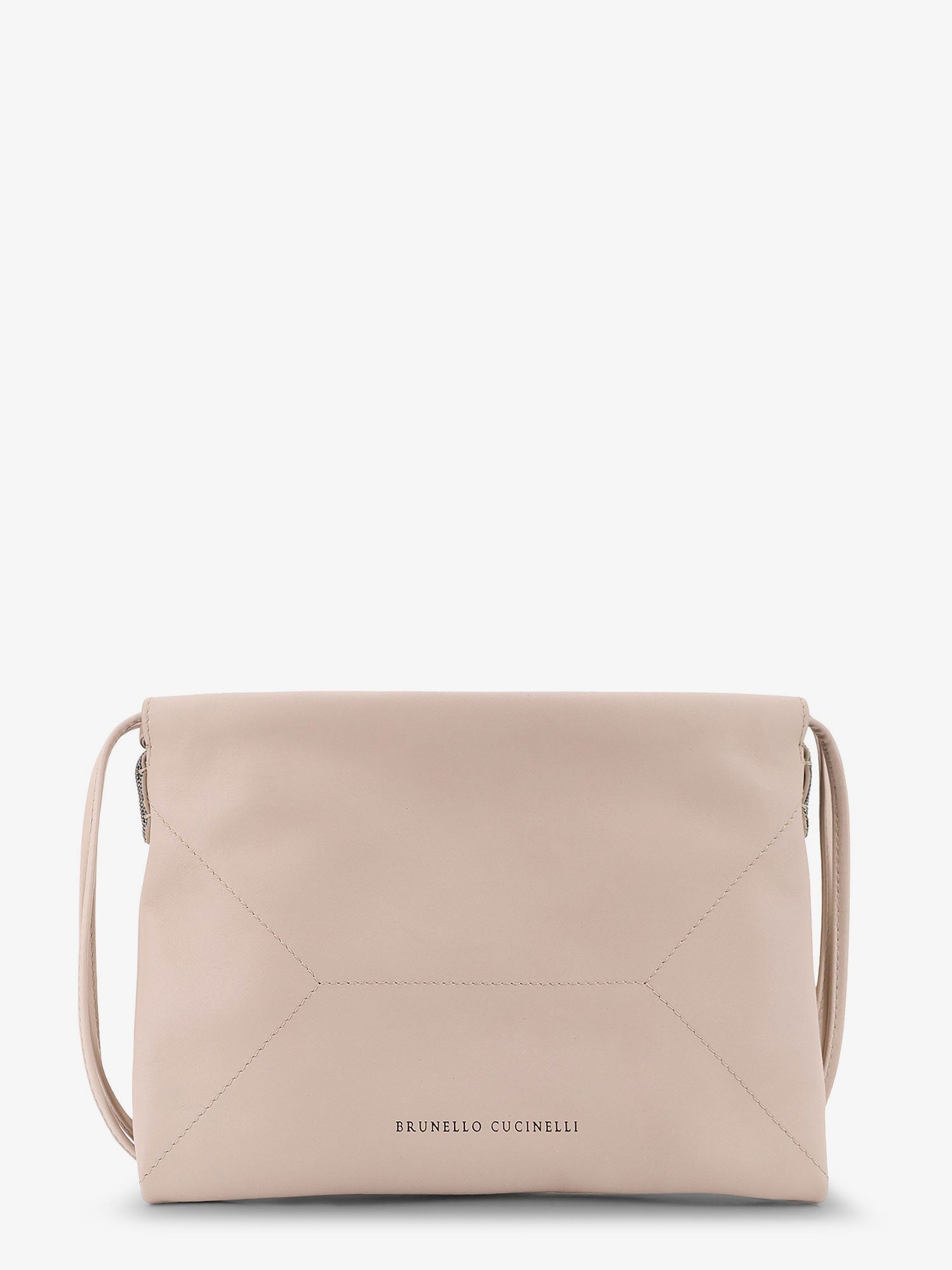 Brunello Cucinelli Women's BC Duo Leather Shoulder Bag White