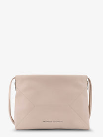 Brunello Cucinelli Women's BC Duo Leather Shoulder Bag White