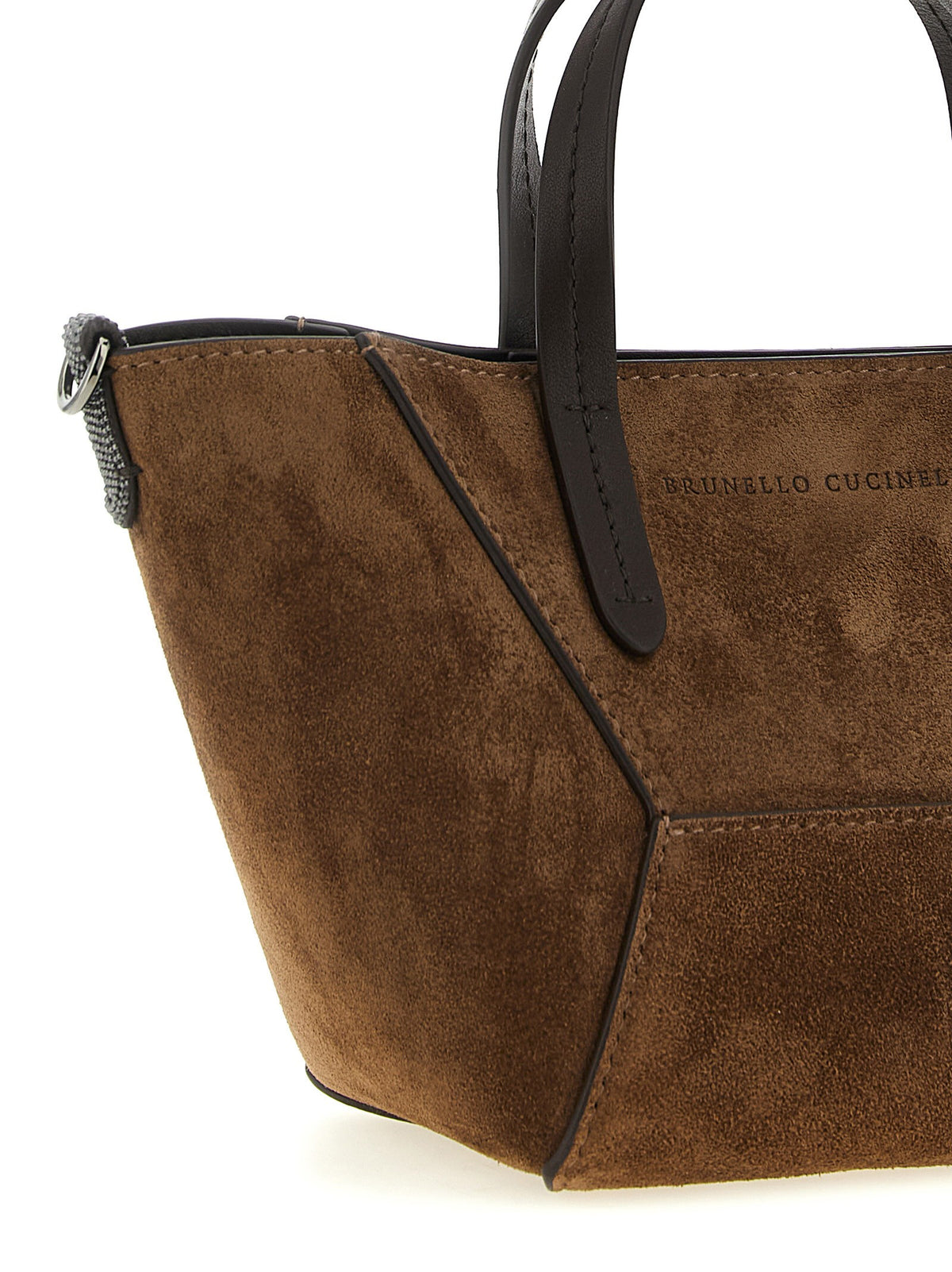 Brunello Cucinelli BC Duo Mini Handbag Brown, view 4