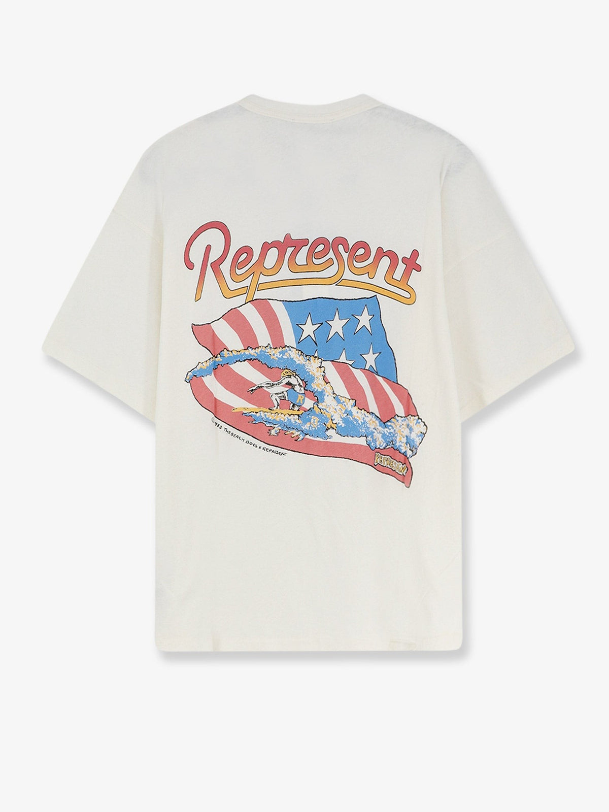 Represent Men's Beach Boys Americas Band Cotton Blend Shirt White
