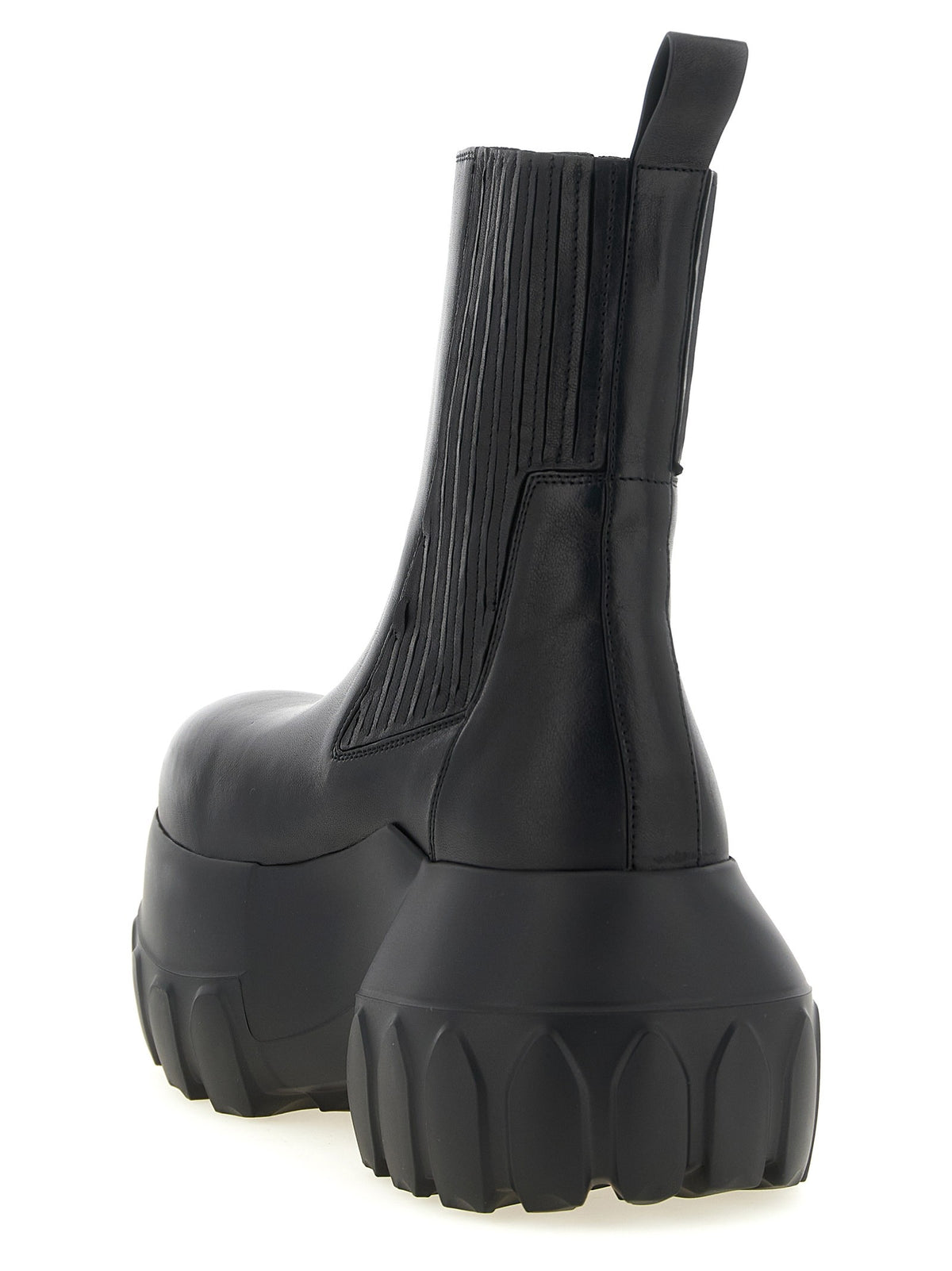 Rick Owens Beatle Mega Tractor Ankle Boots Black