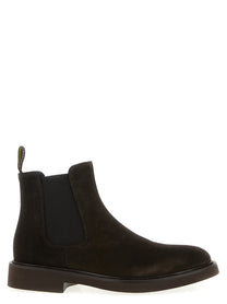 Doucal's Men's Suede Beatles Ankle Boots Gold