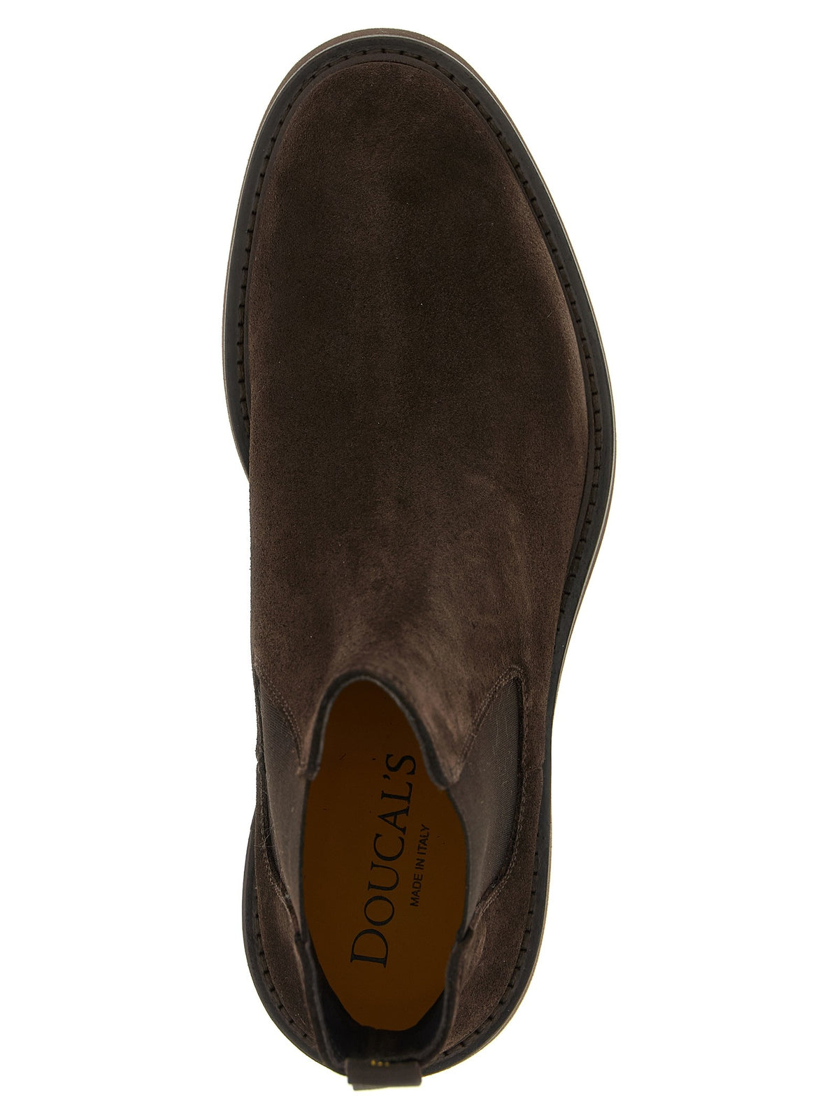 Doucal's Men's Suede Beatles Ankle Boots Gold