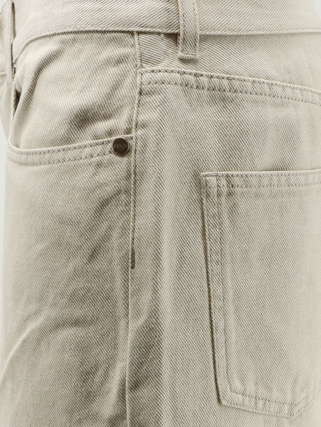 Fendi Women's FF Reverse Jeans Beige