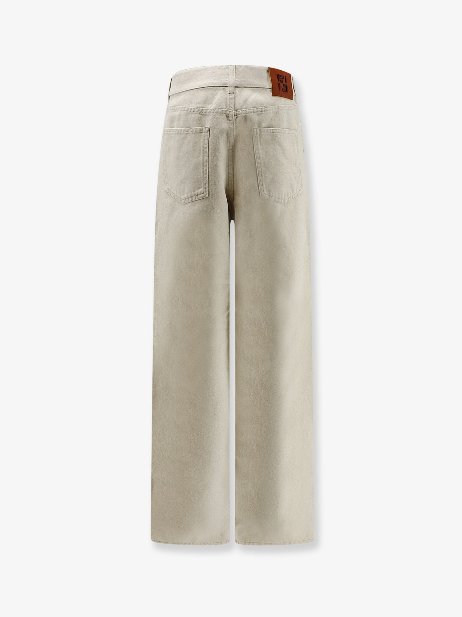 Fendi Women's FF Reverse Jeans Beige
