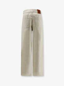 Fendi Women's FF Reverse Jeans Beige
