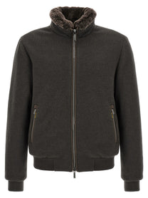 MooRER Men's Bellati Mrw Wool and Cashmere Jacket Brown