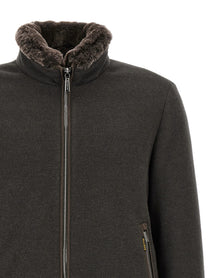MooRER Men's Bellati Mrw Wool and Cashmere Jacket Brown