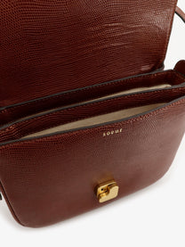 Soeur Women's Bellissima Maxi Leather Shoulder Bag Brown