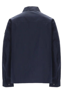 Belstaff men’s giacca overshirt cargo blue dark navy long-sleeved jacket with structured collar and buttoned cuffs