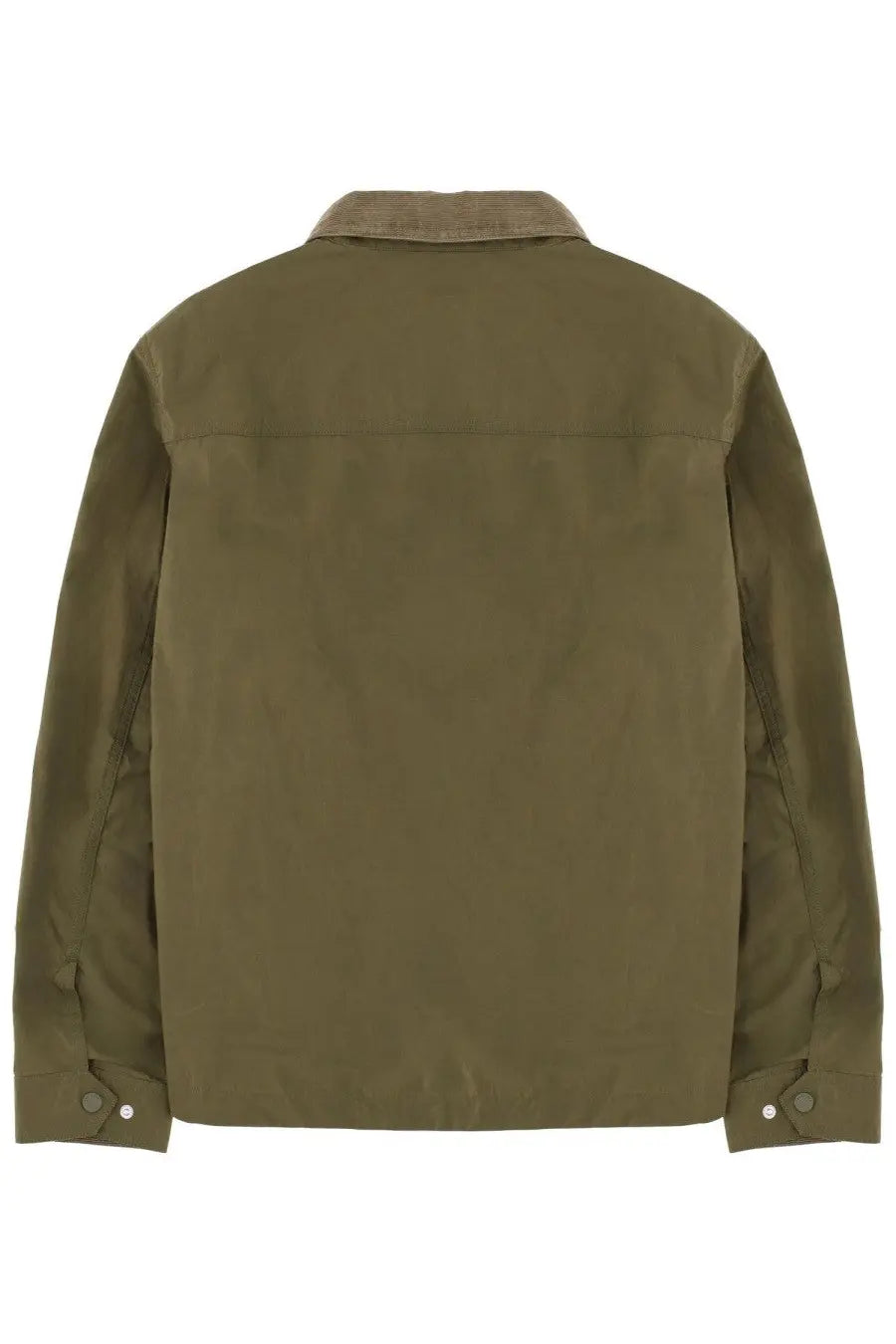 Belstaff men’s ground jacket green olive green waxed cotton with tan collar and buttoned cuffs