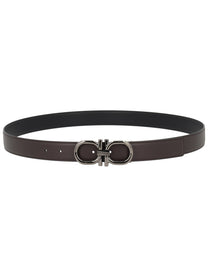 Ferragamo Men's Belt Hooks Brown