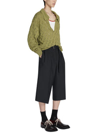 Dries Van Noten Men's Belted Pants Black
