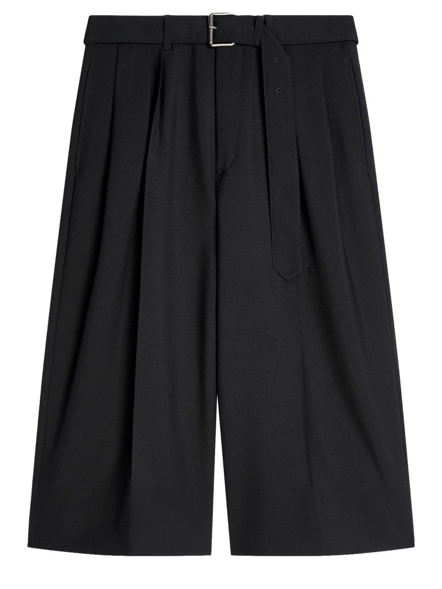 Dries Van Noten Men's Belted Pants Black