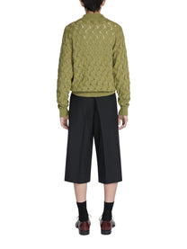 Dries Van Noten Men's Belted Pants Black