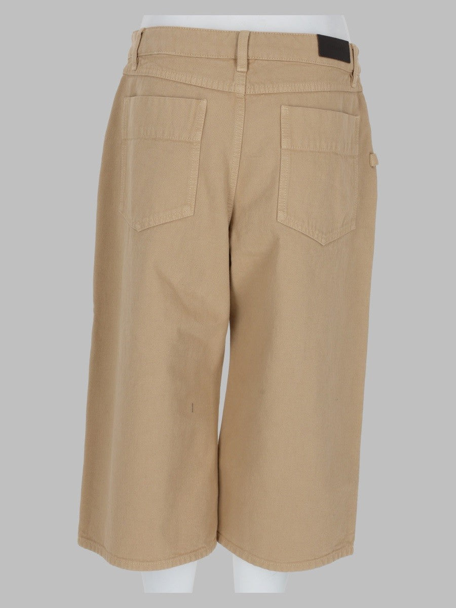 Lemaire Women's Bermuda Tasche in Twill Pesante Beige