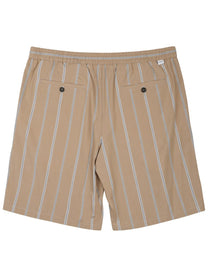 Paolo Pecora Milano Men's Bermuda Con Cintura Elastica in Cotone Beige